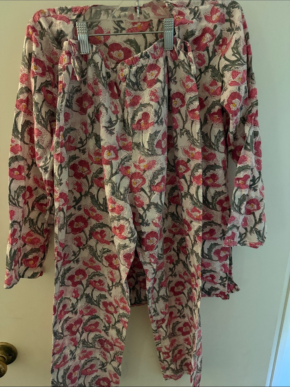 Girls' Floral Pink Matching Leggings Set